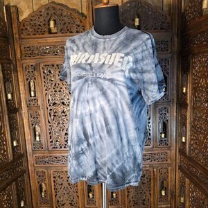 Vintage Grey Tie Dye Thrasher shirt Size M